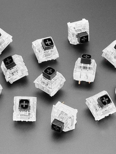 Kailh Mechanical Key Switches - Linear Black - 12 pack