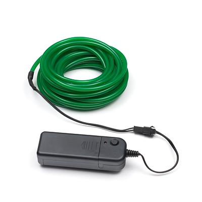 5M Flexible el wire with battery holder 5mm - Green