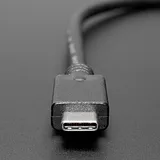 Round Panel Mount USB Cable - USB-B Socket to USB-C Plug - Image 4