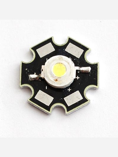 1 Watt Cool White LED - Heatsink Mounted