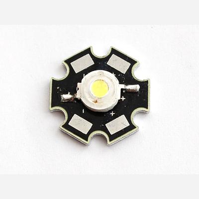 1 Watt Cool White LED - Heatsink Mounted