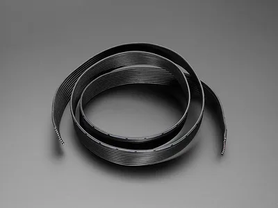 Silicone Cover Stranded-Core Ribbon Cable - 10 Wires - 20 AWG