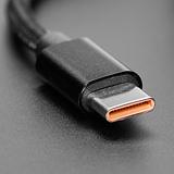 Black Woven USB C to USB A Cable - 2 meters long - Image 4