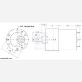 70:1 Metal Gearmotor 37Dx54L mm - Image 6
