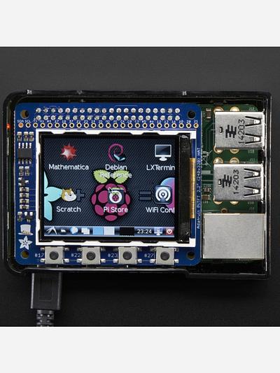 Adafruit PiTFT 2.2 HAT Mini Kit - 320x240 2.2 TFT - No Touch