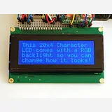 RGB backlight negative LCD 20x4 + extras [RGB on black] - Image 6