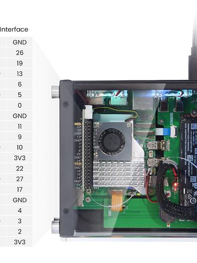 Mini PC Case With 1.3” OLED Screen For Raspberry Pi 5