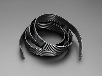 Silicone Cover Stranded-Core Ribbon Cable - 10 Wires - 22 AWG