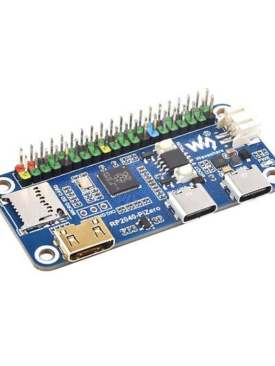 Waveshare RP2040-PiZero Development Board, Based On The Raspberry Pi RP2040 Dual-core Processor, 264KB SRAM And 16MB Onboard Flash Memory
