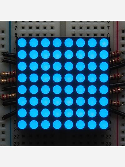 Small 1.2 8x8 Ultra Bright Blue LED Matrix [KWM-30881CBB]