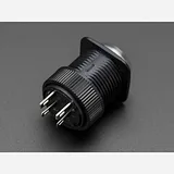 16mm Illuminated Pushbutton - White Latching On/Off Switch - Image 3
