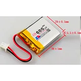 Lithium Ion Polymer Battery - 3.7v 600mAh - Image 2