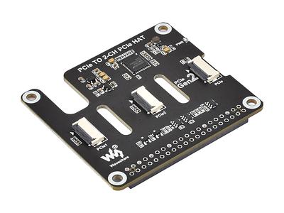 Raspberry Pi 5 Dual PCIe FFC Adapter Board – Multi-HAT Stacking Capability