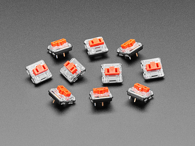 Kailh CHOC Low Profile Red Linear Key Switches - 10-pack