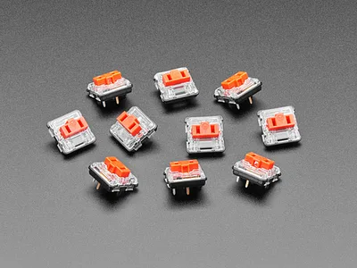 Kailh CHOC Low Profile Red Linear Key Switches - 10-pack