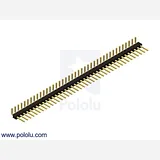 0.100 (2.54 mm) Breakaway Male Header: 1x40-Pin, Right Angle - Image 2