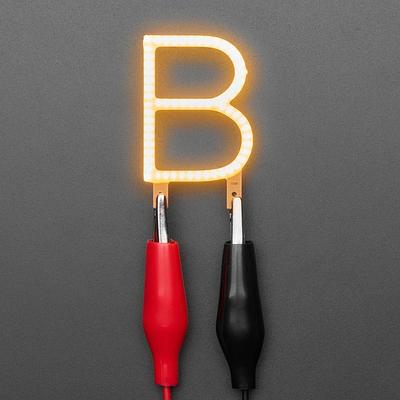 Alphabet LED Filament - Warm White Letter "B"