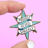 Proudly Neuro-Sparkly Lapel Pin - Image 3
