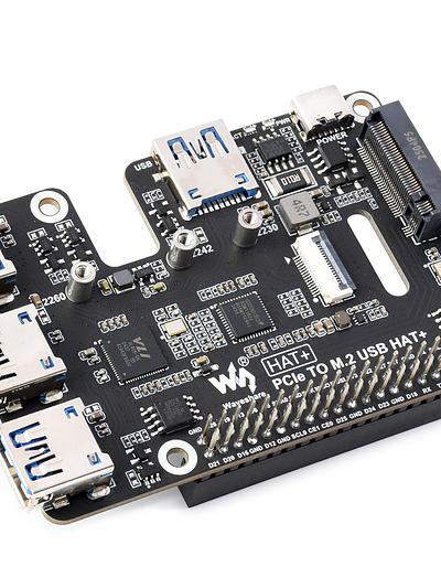 Raspberry Pi 5 PCIe HAT – USB 3.2 Gen1, M.2 NVMe SSD Support