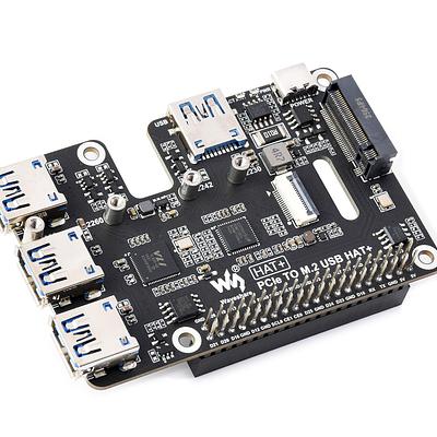 Raspberry Pi 5 PCIe HAT – USB 3.2 Gen1, M.2 NVMe SSD Support