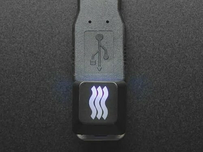 Etched Glow-Through Keycap - Zener ESP Waves Design