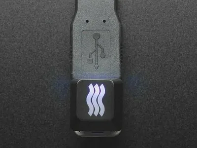 Etched Glow-Through Keycap - Zener ESP Waves Design