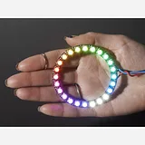 NeoPixel Ring - 24 x 5050 RGBW LEDs w/ Integrated Drivers - Cool White - ~6000K - Image 2