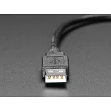 Snap-In Panel Mount Cable - USB C Socket to USB A Plug - Image 2