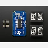 Quad Alphanumeric Display - 0.54 Digits w/ I2C Backpack - Blue - Image 3