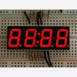 Red 7-segment clock display - 0.56 digit height - Image 1