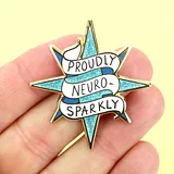 Proudly Neuro-Sparkly Lapel Pin - Image 5