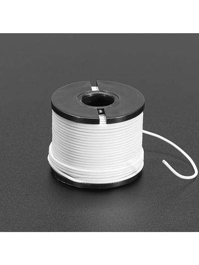 Silicone Cover Stranded-Core Wire - 50ft 30AWG White
