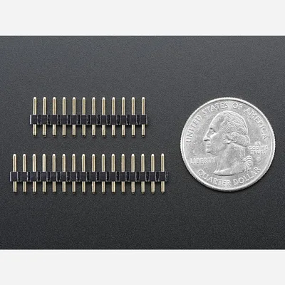 Short Feather Male Headers - 12-pin and 16-pin Male Header Set