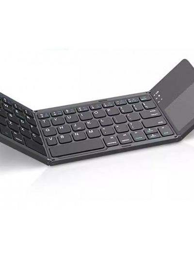 Foldable Wireless Bluetooth Keypad with Touchpad
