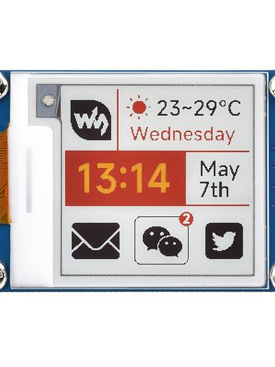 1.54" Tri-Color e-Paper Display – 200x200, SPI Interface