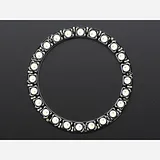 NeoPixel Ring - 24 x 5050 RGBW LEDs w/ Integrated Drivers - Cool White - ~6000K - Image 4
