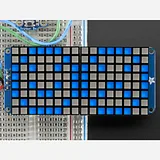 16x8 1.2 LED Matrix + Backpack - Ultra Bright Square Blue LEDs - Image 2