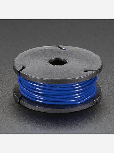 Solid-Core Wire Spool - 25ft - 22AWG - Blue