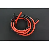 High Temperature Resistant Silica Gel Silicone Wire (8AWG 10mm2 1m Red  Black) - Image 1