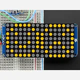 16x8 1.2 LED Matrix + Backpack-Ultra Bright Round Orange LEDs - Image 2