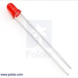 T1 (3mm) Red LED with Red Diffused Lens - Image 1