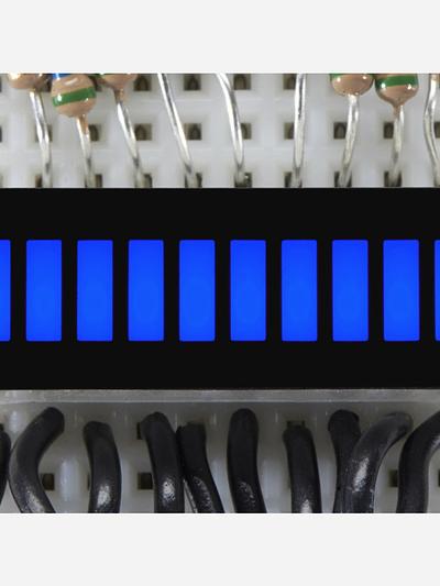 10 Segment Light Bar Graph LED Display - Blue [KWL-R1025BB]