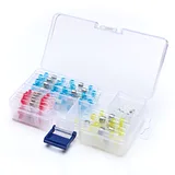 100pcs Solder Seal Heat Shrink Tube Butt Wire Connector Terminal Waterproof 4 Size - Image 1