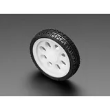 Thin White Wheel for TT DC Gearbox Motors - 65mm Diameter - Image 1