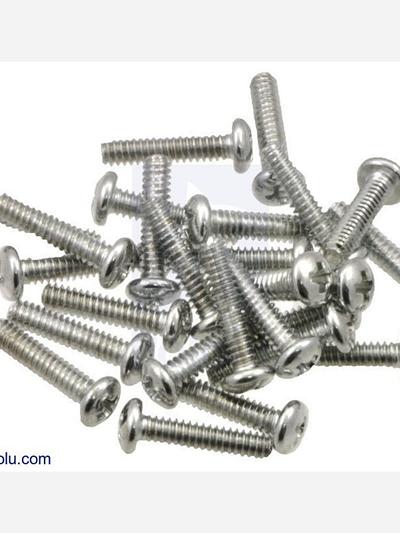 Machine Screw: #4-40, 1/2 Length, Phillips (25-pack)