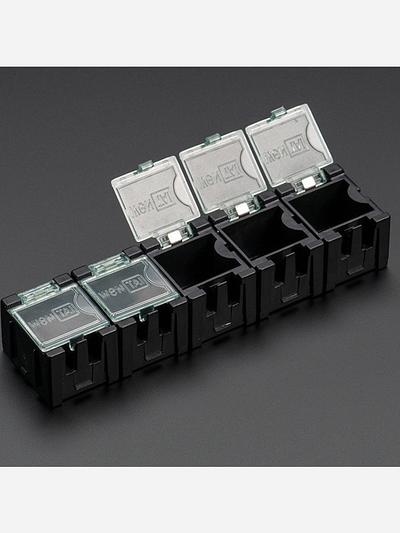 Antistatic Modular Snap Boxes - SMD component storage - 5 pack [Antistatic]