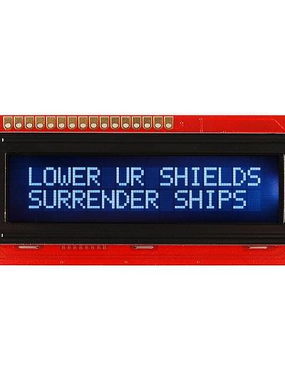 SparkFun Basic 16x2 Character LCD - White on Black, 5V (with Headers)