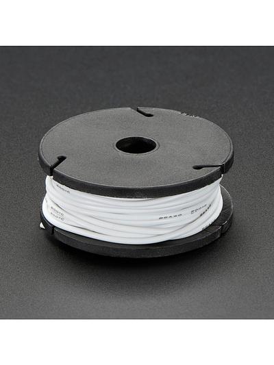 Silicone Cover Stranded-Core Wire - 25ft 26AWG - White