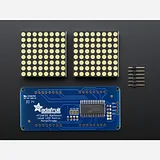 16x8 1.2 LED Matrix + Backpack - Ultra Bright Round White LEDs - Image 3