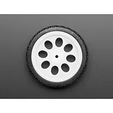 Thin White Wheel for TT DC Gearbox Motors - 65mm Diameter - Image 3